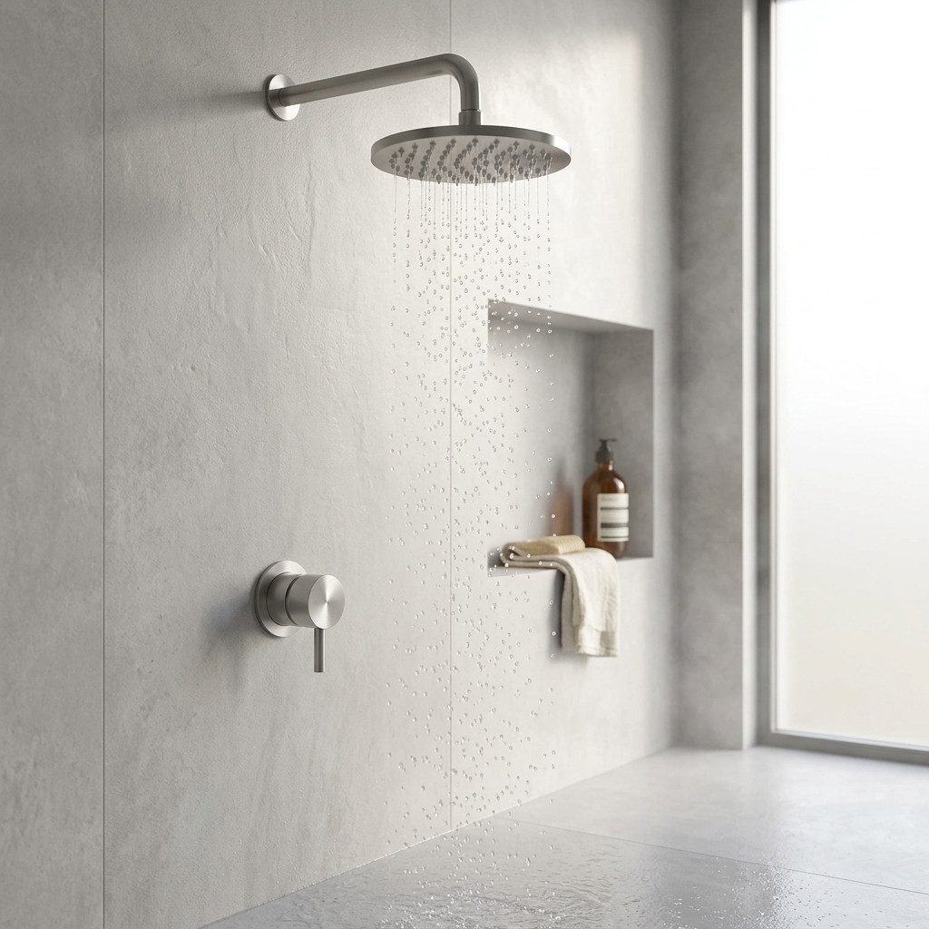 Aquanello Eterna Stainless Steel Concealed Shower Set Mixer Tap with 20 cm Rain Shower ET-S-SET7-1-02